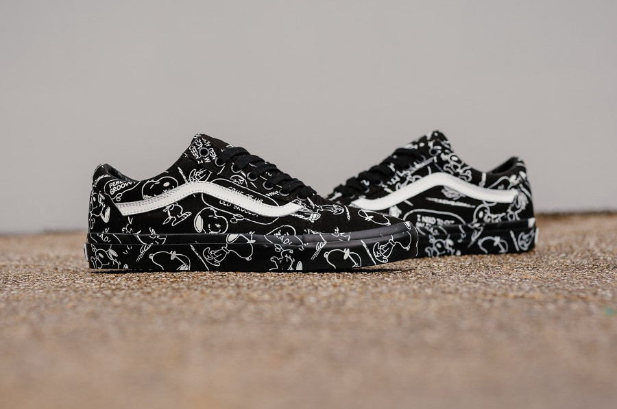 Vans snoopy noir outlet