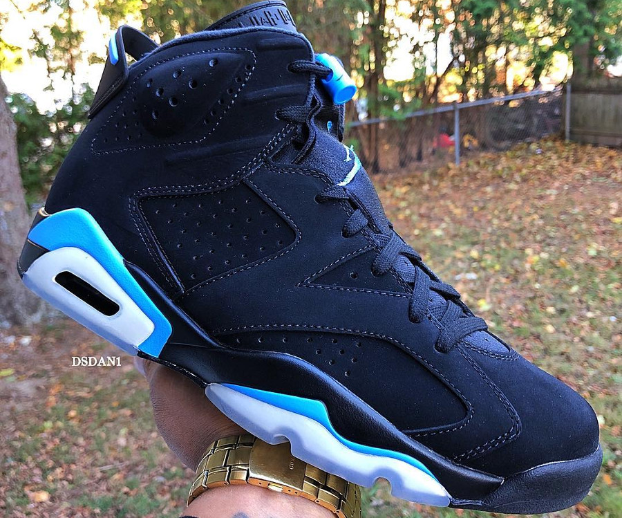 jordan 6 noir et bleu