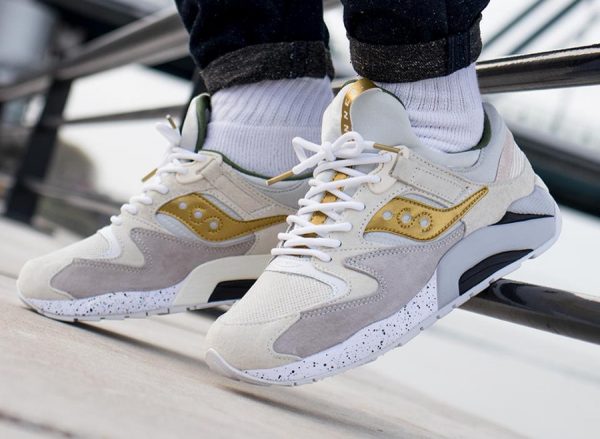 saucony grid 9000 femme verte