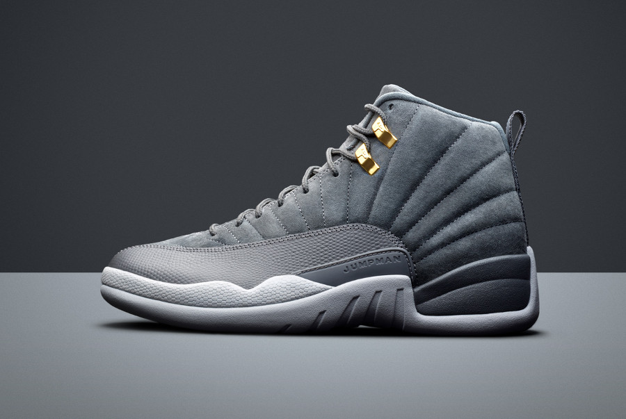 nike air jordan 12 retro dark grey