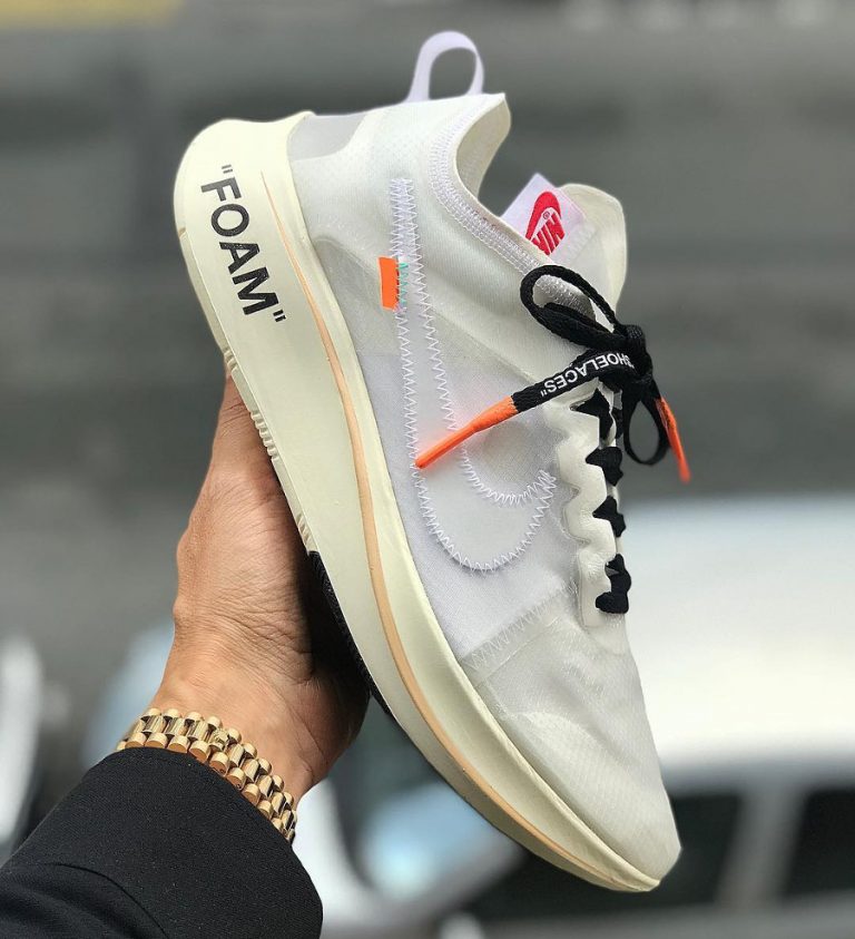 Off White x Nike Zoom Fly SP Foam Transparente 'The Ten'