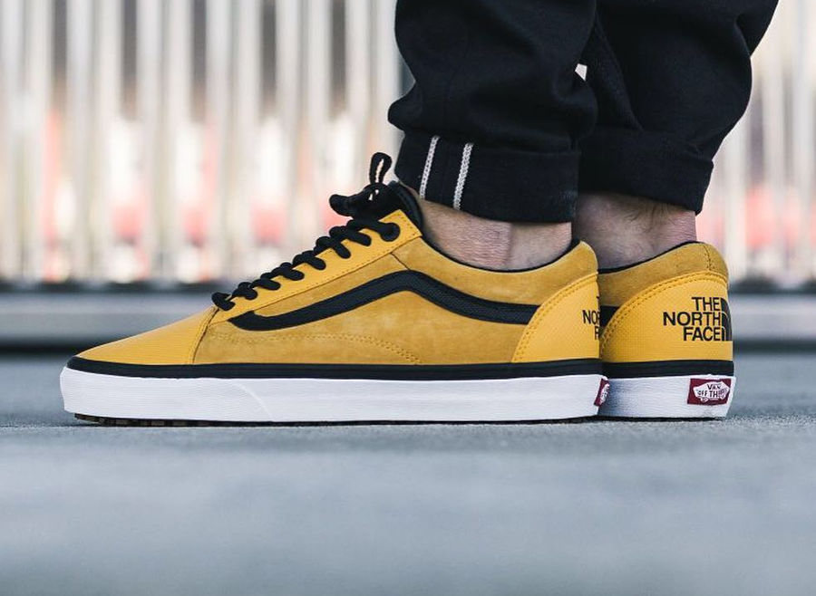 vans the north face jaune