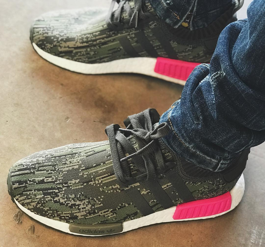 camo and pink nmd