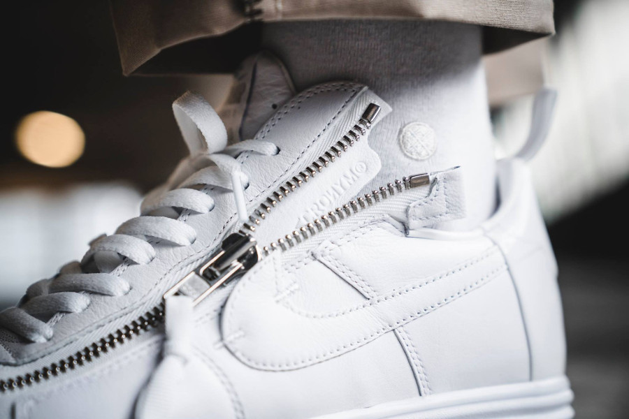 Chaussure Nike Lunar Force 1 Low Blanche Zip 'Acronym' (AF100) (1)