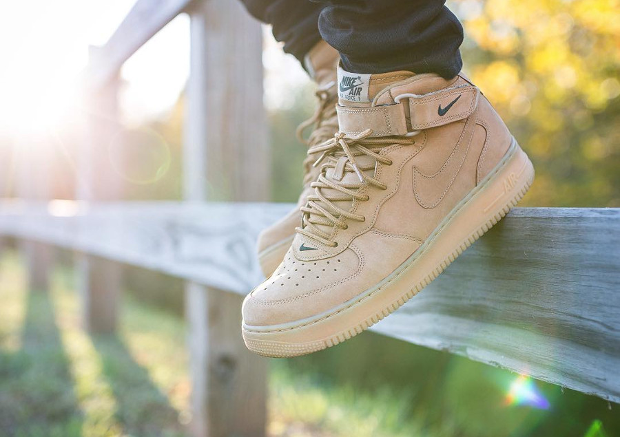 Nike Air Force 1 Mid Flax Wheat 2014 - @whitecement