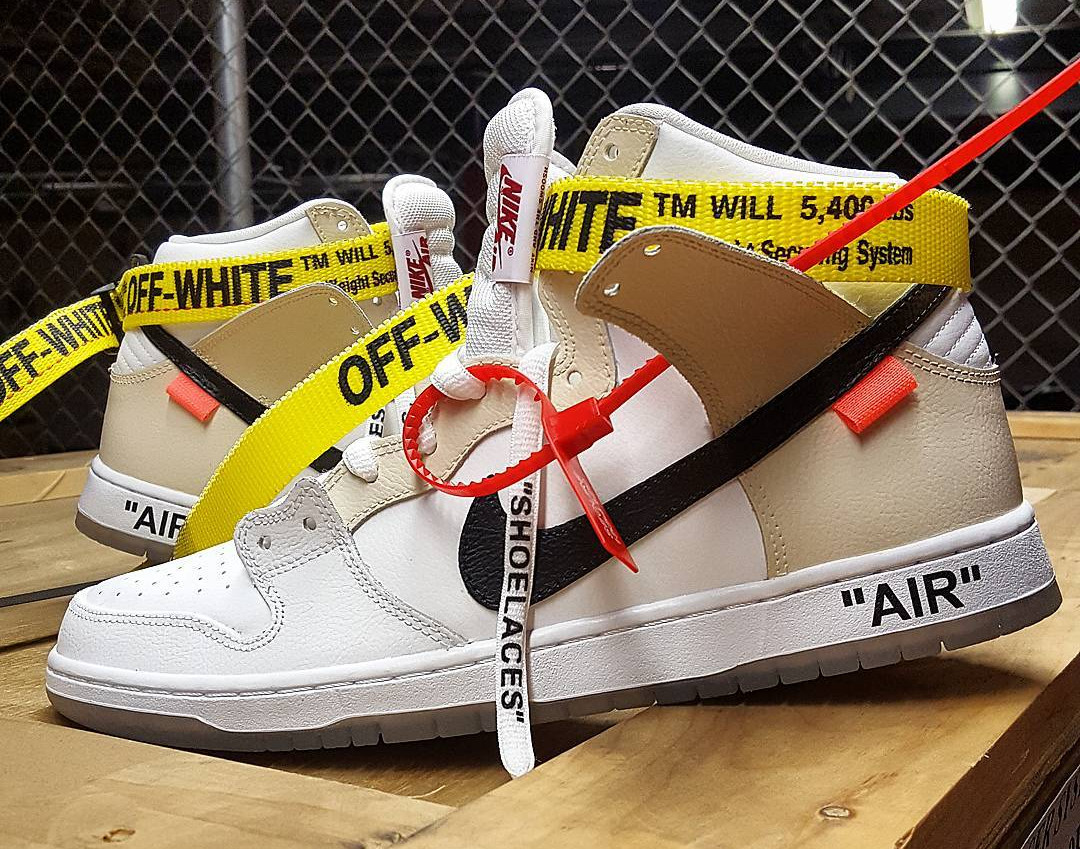 Off White x Nike Dunk High SB personnalisée