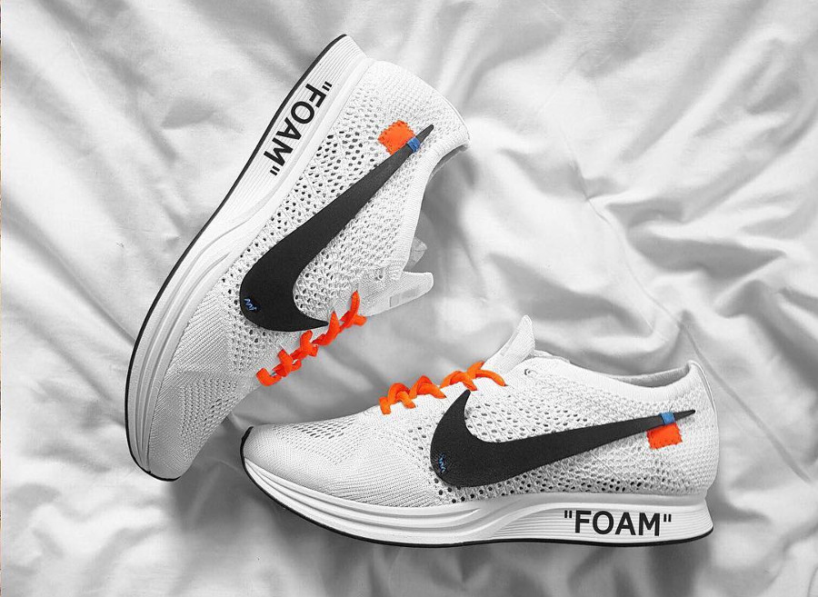 nike off white flyknit racer