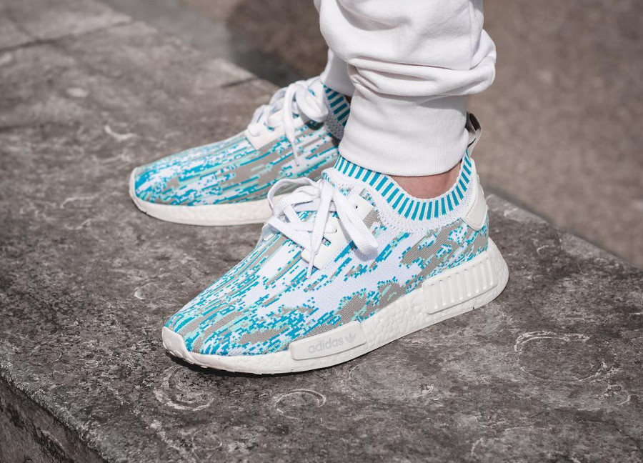 adidas nmd r1 sneakersnstuff datamosh clear aqua