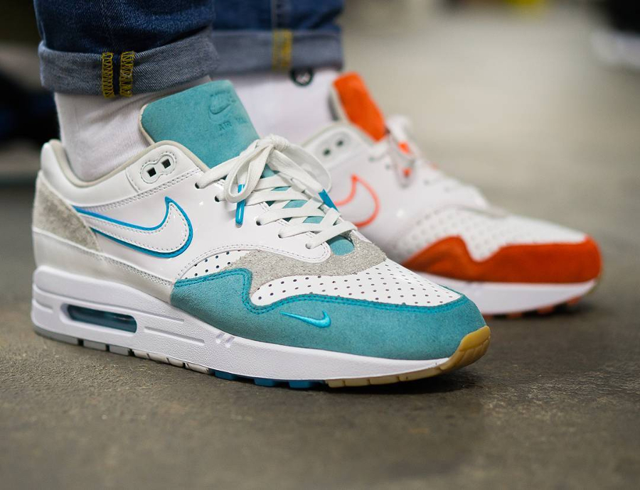 Solebox Nike Air Max 1 Bespoke Toothpaste Mint & Orange