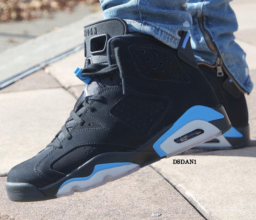 jordan retro 6 noir et bleu