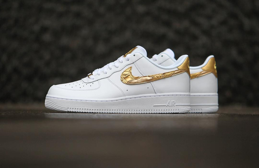 nike air force 1 golden patchwork