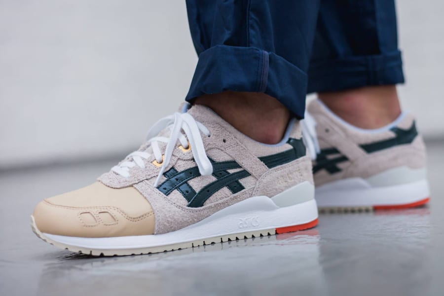 asics gel lyte iii birch hampton green