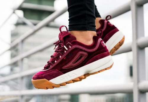 fila disruptor suede moutarde