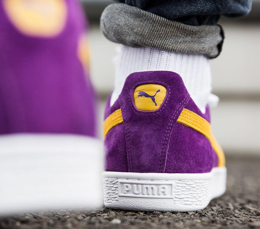 puma suede violet jaune