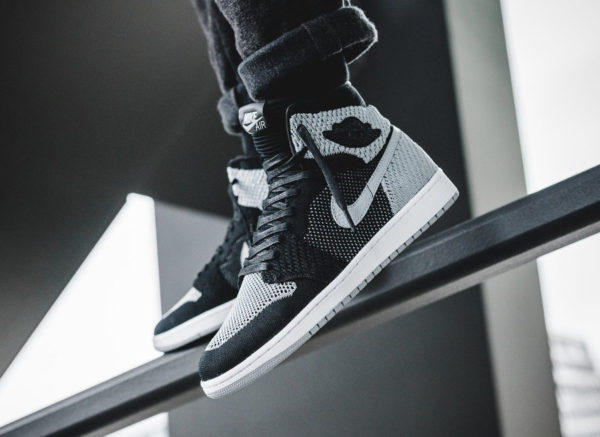 Avis chaussure Air Jordan 1 Flyknit OG Shadow Black Grey