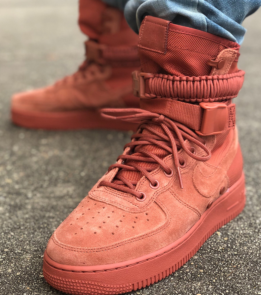 nike sf af1 high dusty peach