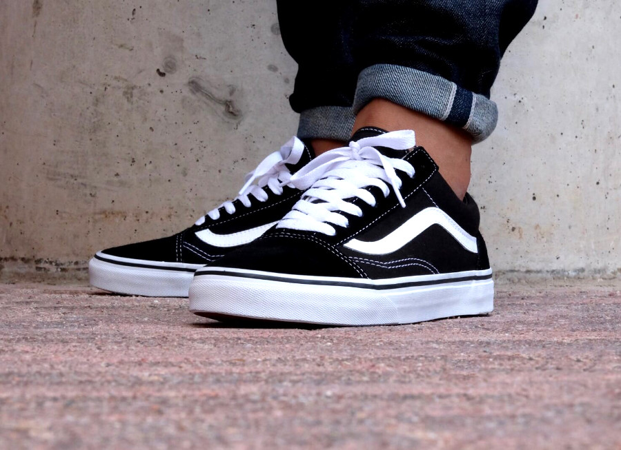 vans old skool noir blanc