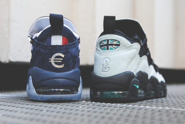 French Euro et British Pound Nike Air More Money Uptempo QS Currency