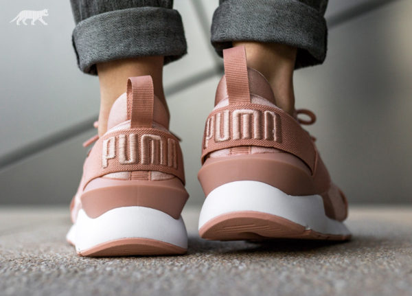 puma muse satin peach