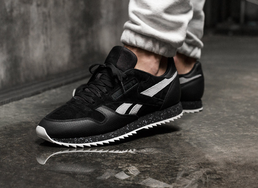 reebok classic leather sm black