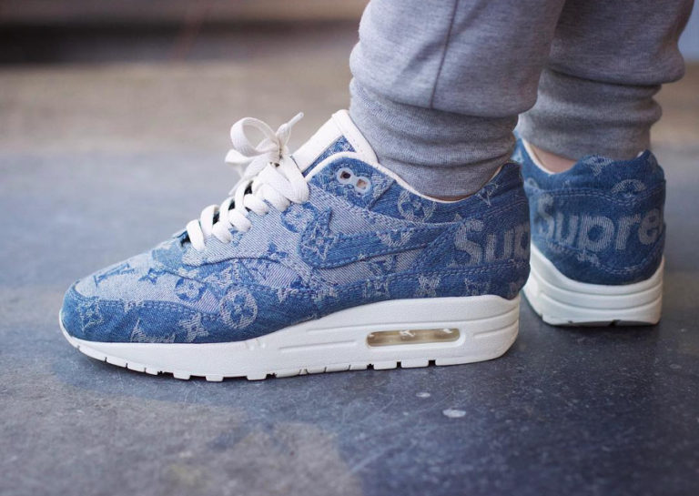 Supreme x Louis Vuitton x Nike Air Max 1 Denim SDJ 30 01 2018