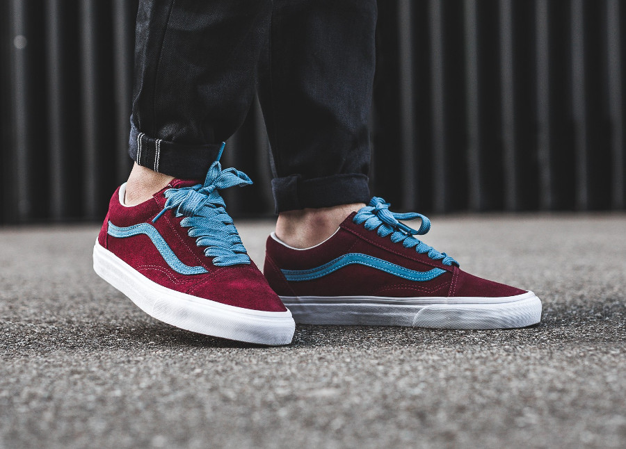 vans old skool femme bordeaux