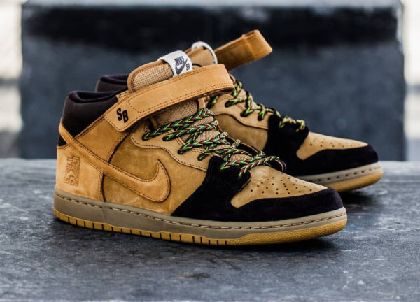 Hito Asesorar Juramento Nike Dunk Mid Pro SB Wheat Lewis Marnell 2017 : comment l'acheter ?