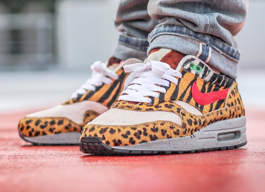 Le prototype de la Atmos Tokyo x Nike Air Max 1 Supreme Animal qui n'est jamais sortie