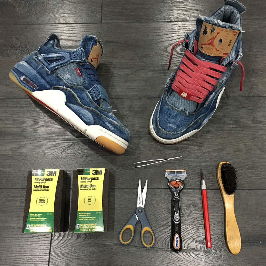 distressed levi jordan 4