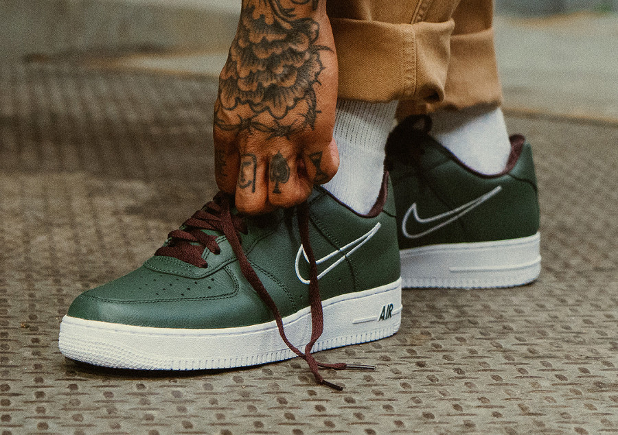 Nike Air Force 1 Low B Hong Kong verte (Swoosh brodé) (2)