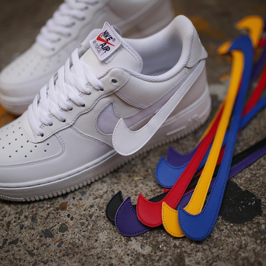 nike air force swoosh scratch