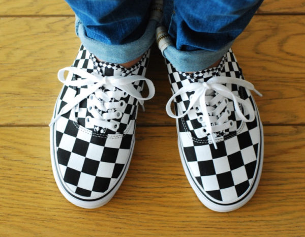 Vans Authentic Mix Checker (imprimé damier) - chaussure de skate homme et femme