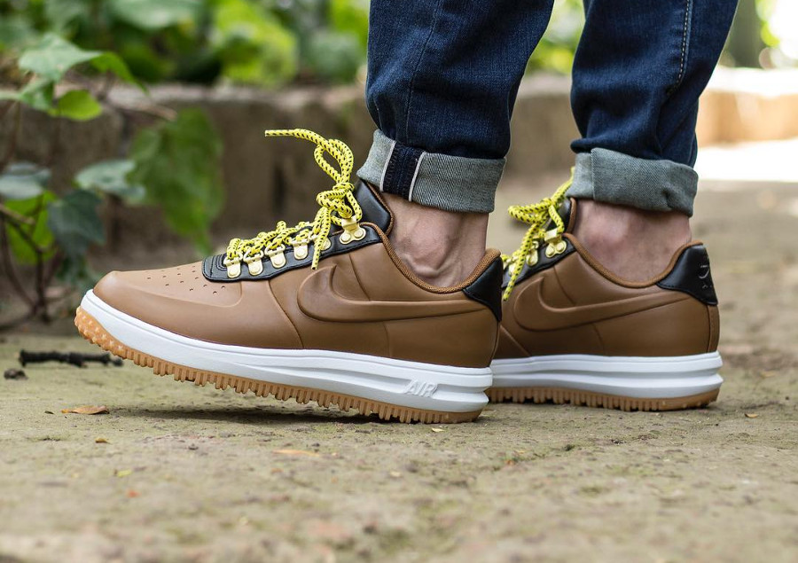 nike lunar force 1 duckboot low ale brown