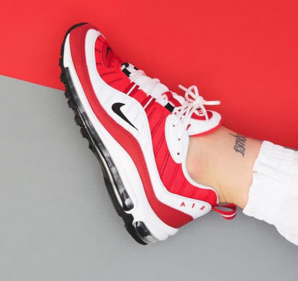 air max 98 rouge et blanche