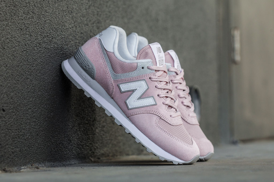 new balance 574 femme gris et rose