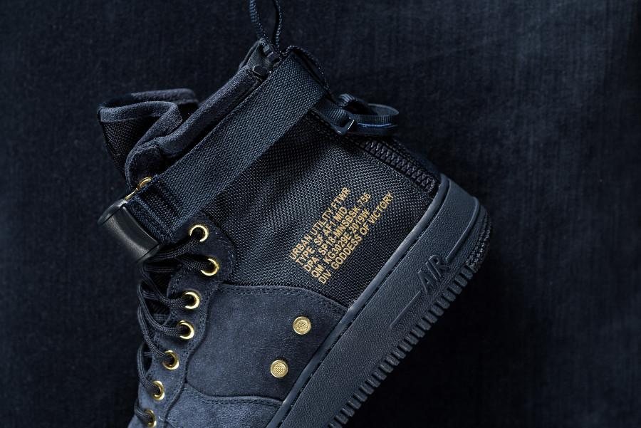 nike sf af1 mid obsidian