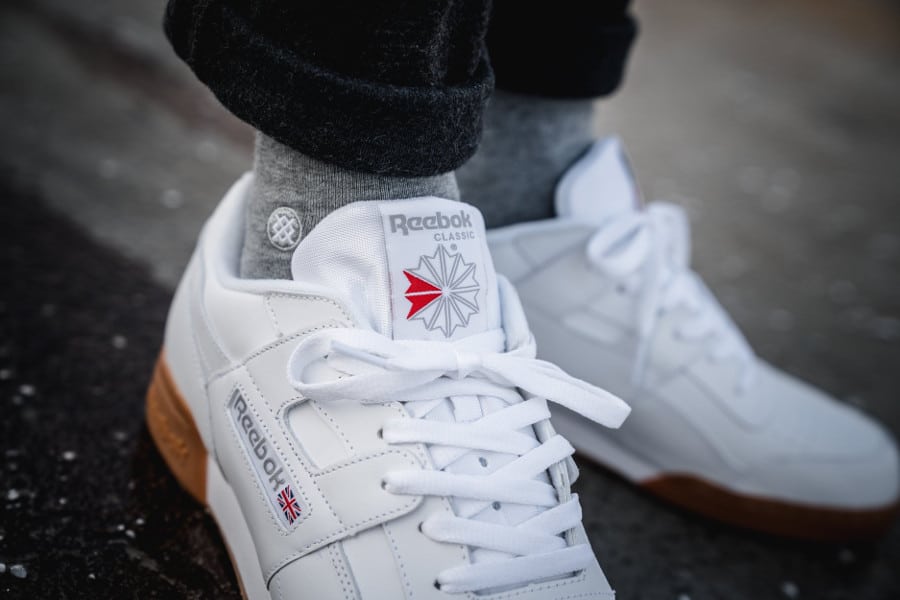 reebok classic workout plus white gum