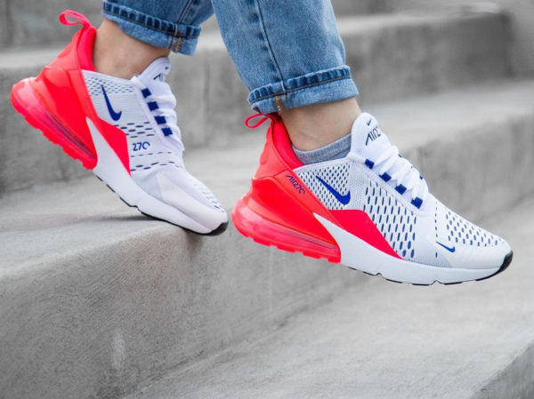 air max 270 blanche et rouge femme