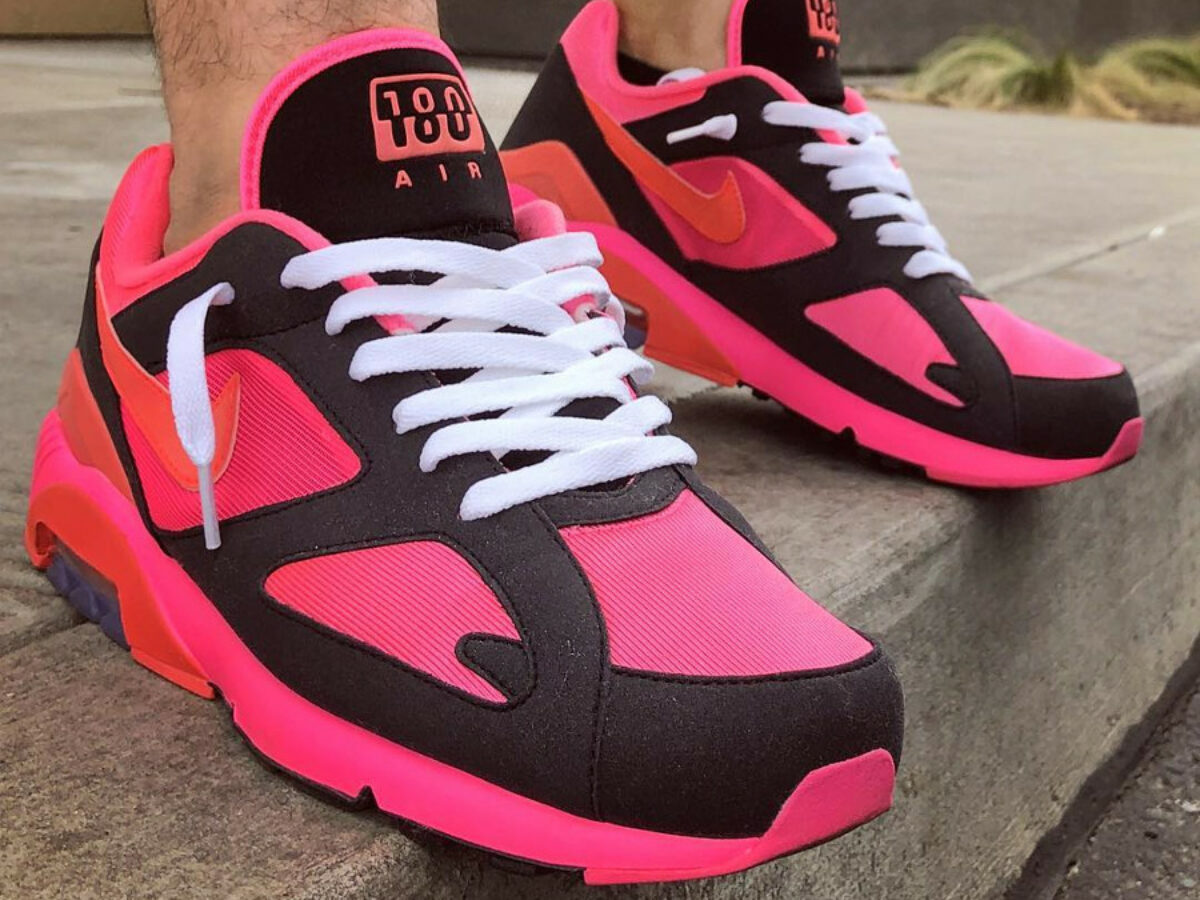 comme des garcons nike pink