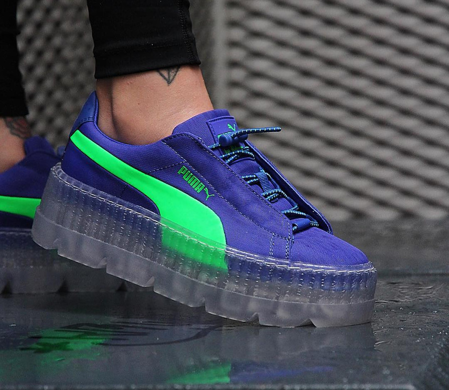 fenty x puma blue and green