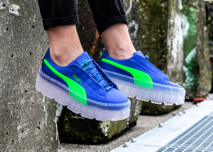 fenty x puma blue and green