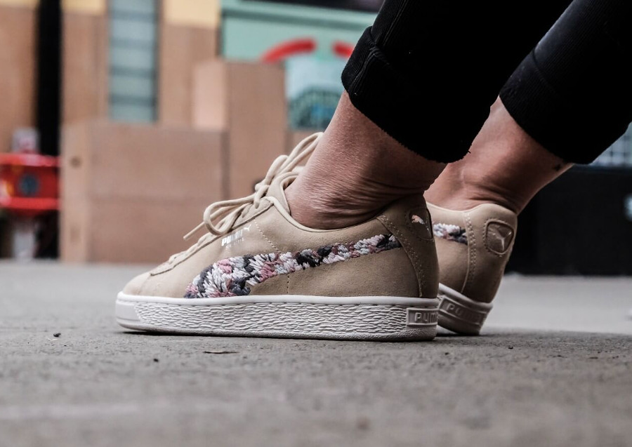 puma suede sunfade stitch sneakers