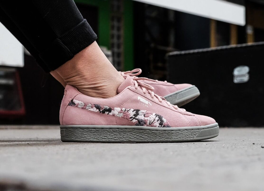 puma suede sunfade stitch sneakers