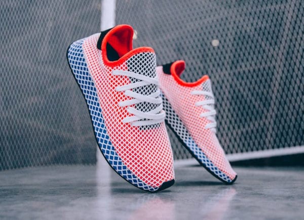 adidas deerupt rouge et bleu