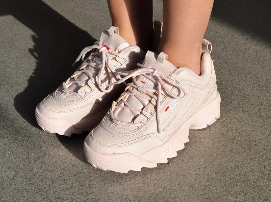 Chaussure fila 2025 rose et blanche