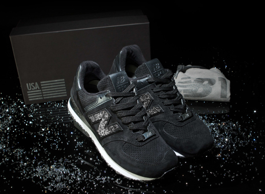 New Balance 574 NB1 Swarovski Cristal N logo made in USA