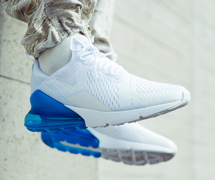 air max 270 bleu blanche