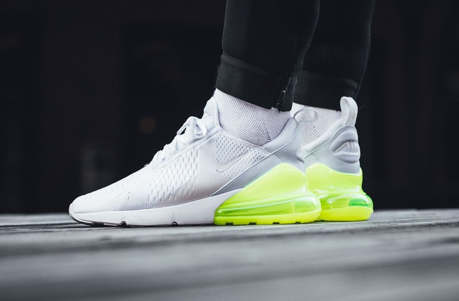 air max 270 blanche et vert fluo