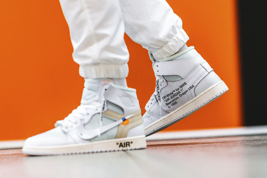 Air Jordan 1 DIY Off White blanche 