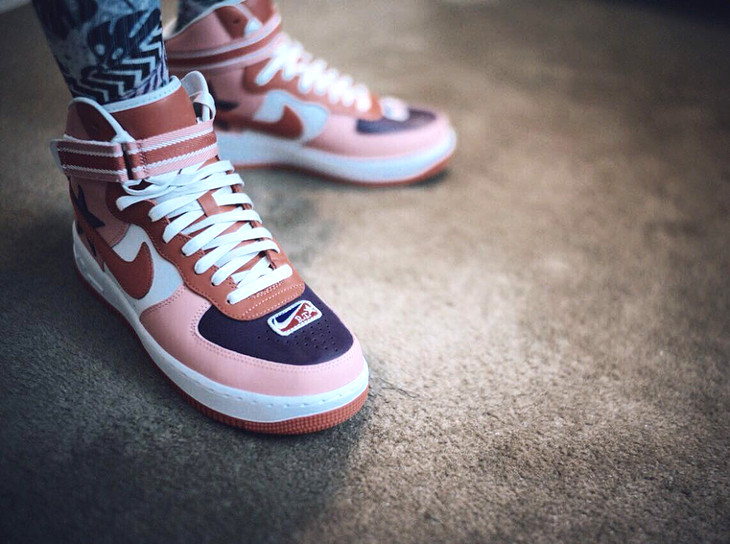 air force ones on feet
